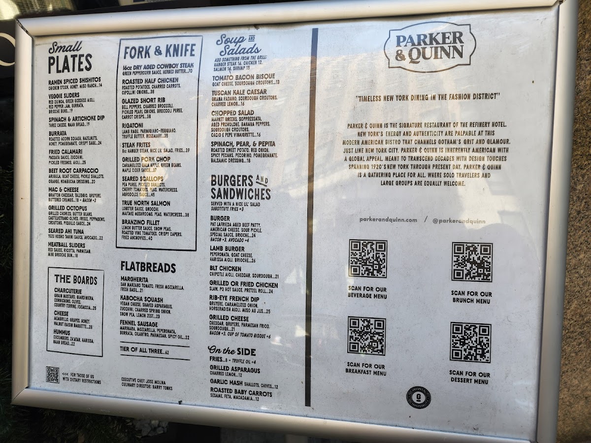 Parker & Quinn Menu - Image 5